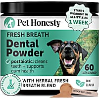 Pet Honesty Mint Breath Freshener Dental Powder for Dogs