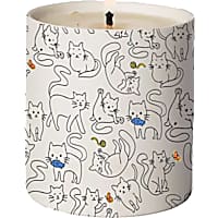 Zanden Ceramic Cat Print Candle