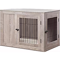 UniPaws 30" Furniture Style Dog Crate with Dual Entrances