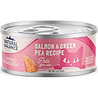 Natural Balance Limited Ingredient Salmon & Green Pea Pate Recipe Wet Cat Food