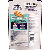 Natural Balance Ultra Protein Plus Immune & Digestive Health Real Chicken w/ Pumpkin Recipe Puree Topper Wet Cat Food