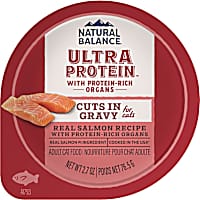 Natural Balance Ultra Protein Real Salmon Recipe with Protein-Rich Organs Cuts in Gravy Wet Cat Food