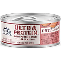 Natural Balance Ultra Protein Real Salmon Recipe with Protein-Rich Organs Pate Wet Cat Food
