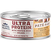Natural Balance Ultra Protein Real Duck Recipe with Protein-Rich Organs Pate Wet Cat Food