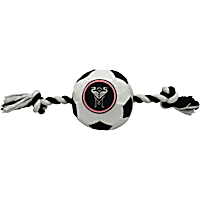 Pets First MLS Inter Miami Soccer Ball Rope Toy for Dogs