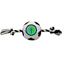Pets First MLS Seattle Sounders FC Soccer Ball Rope Toy for Dogs
