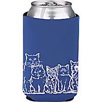 Zanden Cat Club Navy Koozie