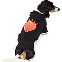 Reddy Flaming Heart Pet Hoodie
