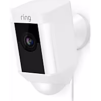 Ring White Spotlight Cam Plus, Plug-in for Dogs