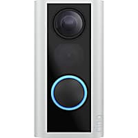 Ring Peephole Cam Video Doorybell - Satin Nickel for Dogs