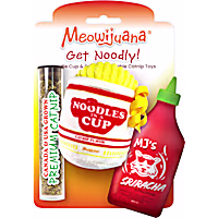 Meowijuana Get Noodly Noodles and Sriracha Catnip Toy for Cats
