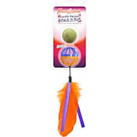 Meowijuana Purple Passion Whack 'n' Roll Compressed Catnip Ball with Cage for Cats
