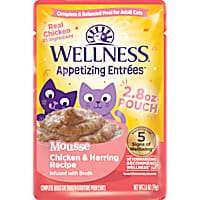 Wellness Appetizing Entrees Mousse Chicken & Herring Wet Cat Food