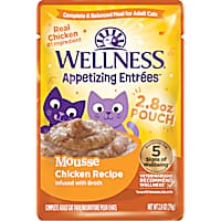 Wellness Appetizing Entrees Mousse Chicken Recipe Wet Cat Food