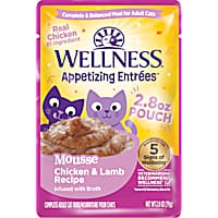 Wellness Appetizing Entrees Mousse Chicken & Lamb Wet Cat Food