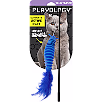 Playology Articulated Slug Cat Teaser Toy with Catnip