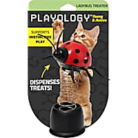 Playology Pop-Up Ladybug Treater Cat Toy Treat Dispenser