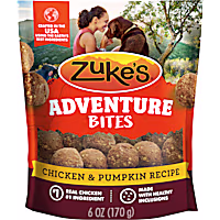 Zuke's Adventure Bites Soft Dog Treats Real Chicken and Pumpkin Recipe Treats for Dogs of All Sizes