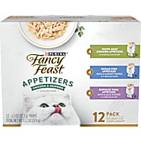 Fancy Feast Lickable Appetizers Grain Free Wet Cat Food Variety Pack
