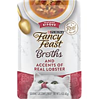 Purina Fancy Feast Broth Topper Seafood Bisque & Accents of Real Lobster Lickable Wet Cat Food