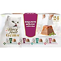 Fancy Feast Gems Pate Cat Food Mousse & a Halo of Savory Gravy Wet Cat Food Variety Pack
