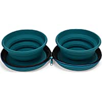 EveryYay Zip-Up Travel Double Diner Dog Bowls