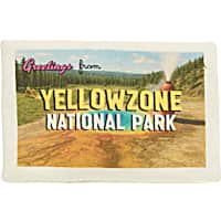 YOULY Yellow Zone National Park Travel Postcard Plush Dog Toy