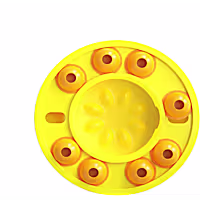 Piggy Poo and Crew Yellow Slow Feeder Puzzle Game