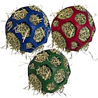 Piggy Poo and Crew Hay Stuffed Foraging Balls for Bunnies Rabbits Guinea Pigs Tortoises or Other Pets