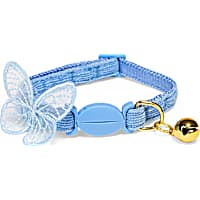 YOULY The Happy-Go-Lucky Blue Butterfly-Embellished Breakaway Cat Collar