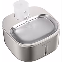 PawsPik BOSS-01 Stainless Steel Rechargeable Battery Operated Cat & Small Dog Water Fountain