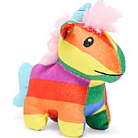 YOULY Pride Rainbow Unicorn Plush Dog Toy