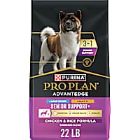 Purina Pro Plan AdvantEDGE Senior Support Plus Large Breed Shredded Blend Chicken and Rice Formula Dry Dog Food