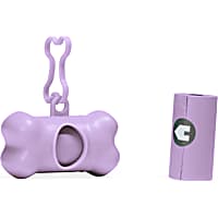 YOULY Lavender Waste Bag Dispenser & 2 Roll Set for Dogs