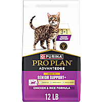 Purina Pro Plan AdvantEDGE Senior Support Plus Adult 7 Plus Chicken and Rice Formula Dry Cat Food