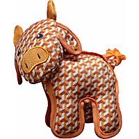 Bark-A-Boo Highland Cow TuffBeastz Dog Toy