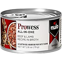 Nulo Prowess All-in-One Essentials for Adult Cats & Kittens Beef & Lamb Shreds in Broth Cat Food