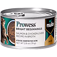 Nulo Prowess Bright Beginnings for Kittens Salmon & Chicken Liver Pate in Broth Cat Food