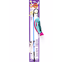 Cat Lures Lightning Rod with Catnip POW Pouch Cat Toy