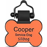 SiliDog Silent Personalized Bone Pet ID Tag for Dogs