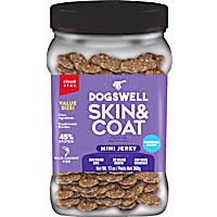 Dogswell Mini Jerky Skin & Coat Whitefish Dog Treats