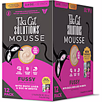 Tiki Cat Solutions Mousse Multipack Fussy, Duck Liver & Egg Wet Cat Food