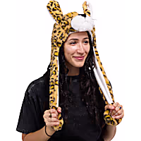 Petco Interactive Pop-Up Leopard Ears Hat