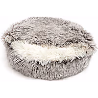 Cozy Paws Plush Cat Cuddler Bed with Soft Cushion