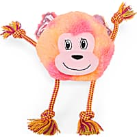 Leaps & Bounds Orange Knotty Monster Plush Rope Dog Toy