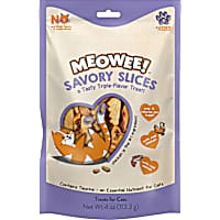 Meowee! Savory Slices Treats Made with Chicken, Salmon and Smoky BBQ Flavor for Cats
