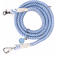 Lucy & Co. Denim Blue Hands-Free Rope Dog Leash