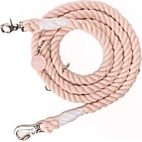 Lucy & Co. Rosewater Hands-Free Rope Dog Leash