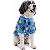 Petco Blue Plaid Pet Crewneck