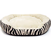 Petco Zebra Stripe Bolster Dog Bed